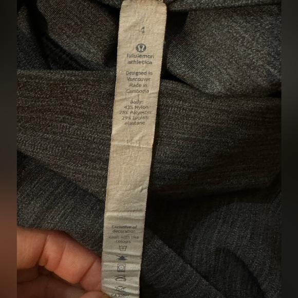 Lululemon High Times Pant in Heathered 7/8 length in Black, Size 4 - Picture 8 of 11